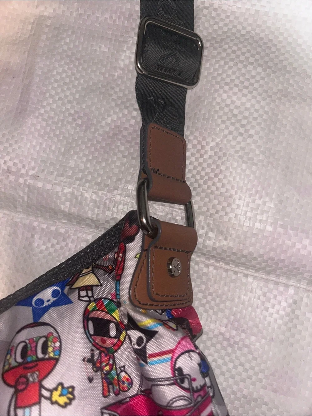 Rare tokidoki orange Interior Crossbody hobo bag Americana